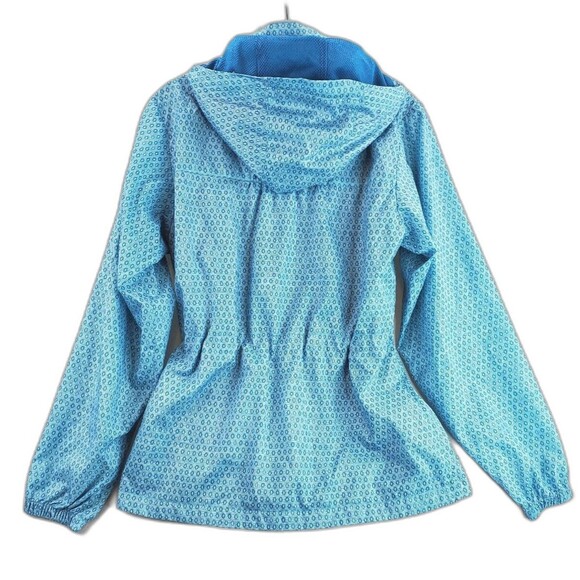 Columbia Women's Jacket Windbreaker Long Sleeve Pockets Hooded Blue Color Size S - Picture 2 of 11